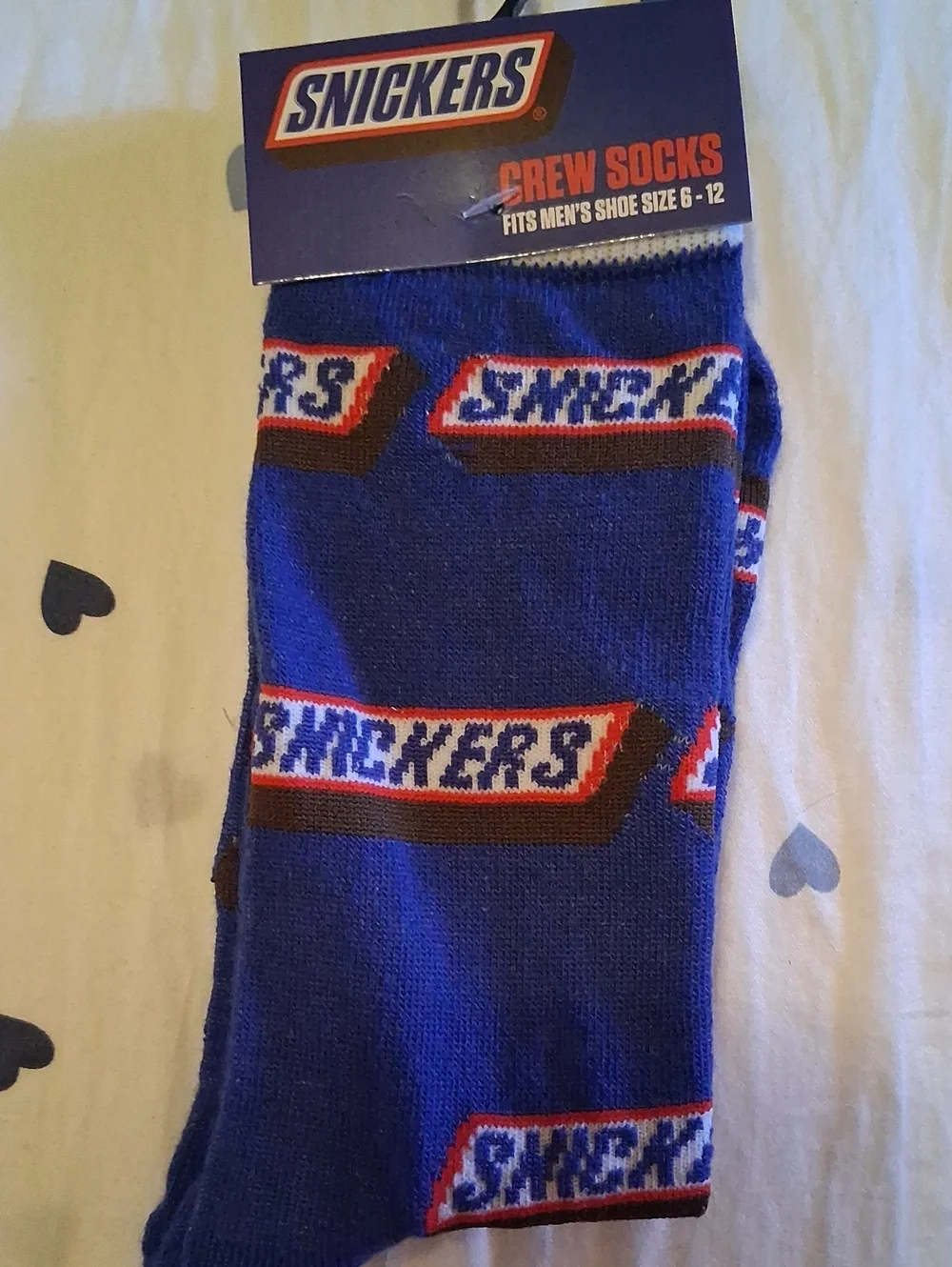 Snickers Crew Novelty Socks